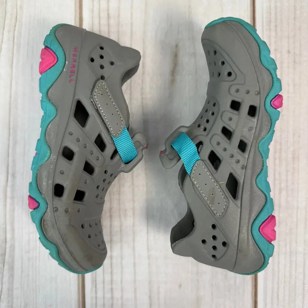 Merrell Kids Hydro Canyon Teal Pink Water Shoes Sandals Size 13C